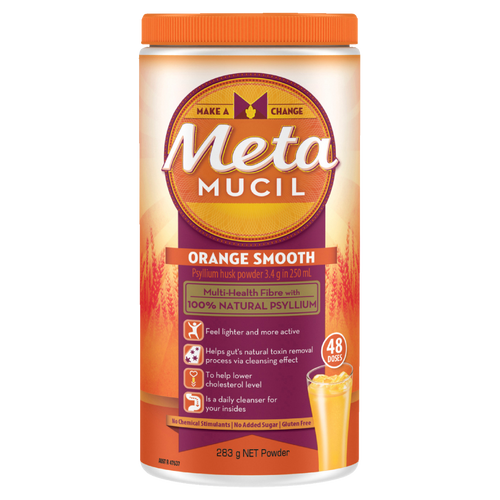 Metamucil Multi-Health Fibre with 100% Natural Psyllium - Orange Smooth