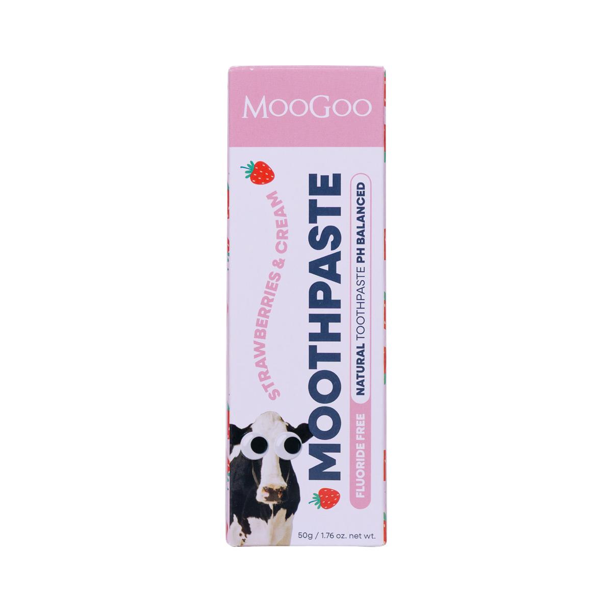 MooGoo Kids Moothpaste Fluoride-free Natural Toothpaste - Strawberries & Cream