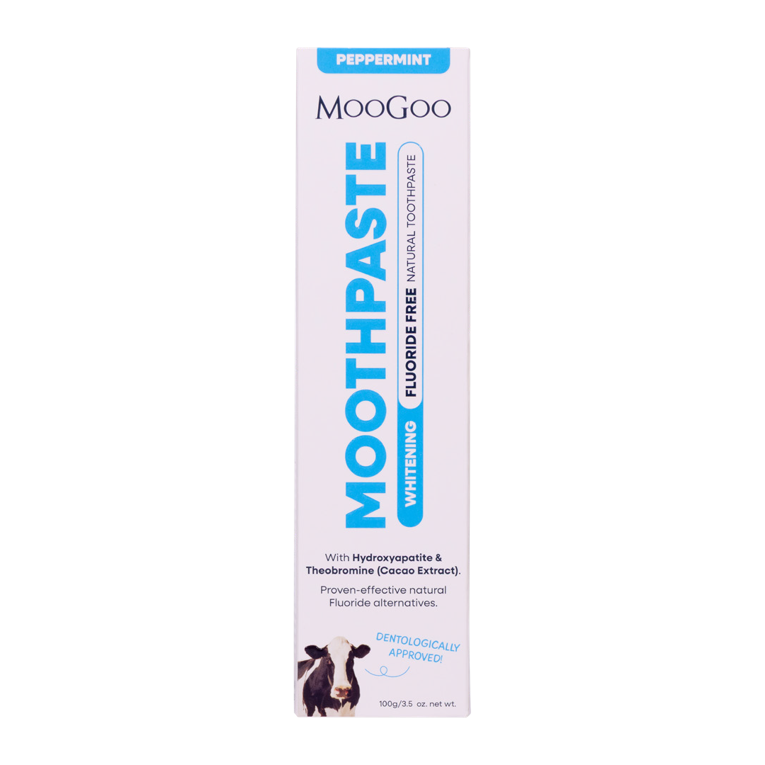 MooGoo Whitening Moothpaste Fluoride-free Natural Toothpaste - Peppermint
