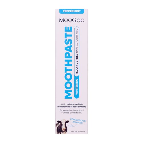 MooGoo Whitening Moothpaste Fluoride-free Natural Toothpaste - Peppermint