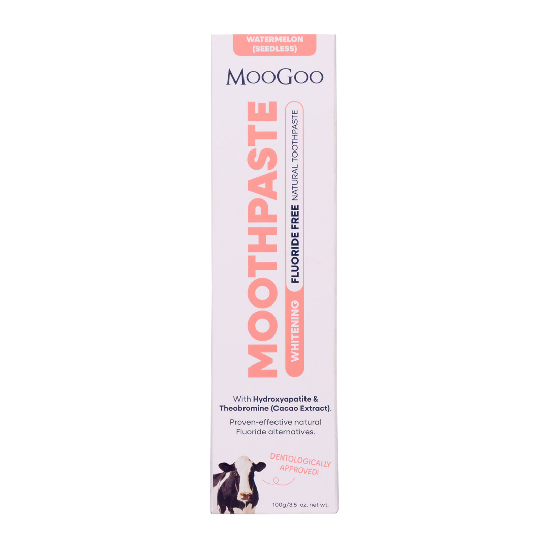 MooGoo Whitening Moothpaste Fluoride-free Natural Toothpaste - Watermelon & Mint