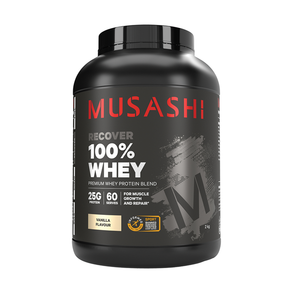 Musashi 100% Whey Protein Powder - Vanilla Flavour