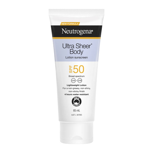 Neutrogena Ultra Sheer Body Lotion Sunscreen SPF50