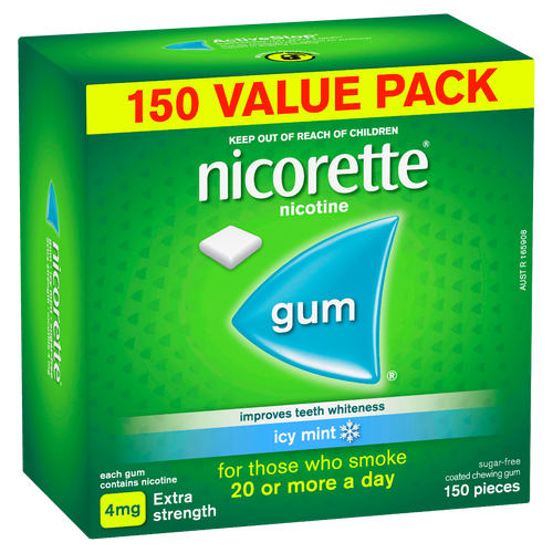 Nicorette Extra Strength Chewing Gum 4mg - Icy Mint