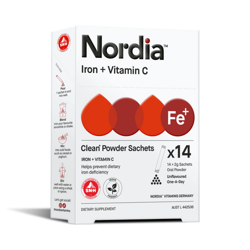 Nordia Iron + Vitamin C Clean Powder Sachets
