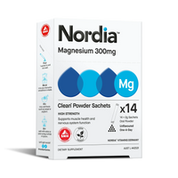 Nordia Magnesium 300mg Clean Powder Sachets