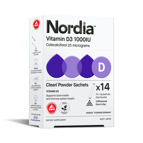Nordia Vitamin D3 1000IU Clean Powder Sachets