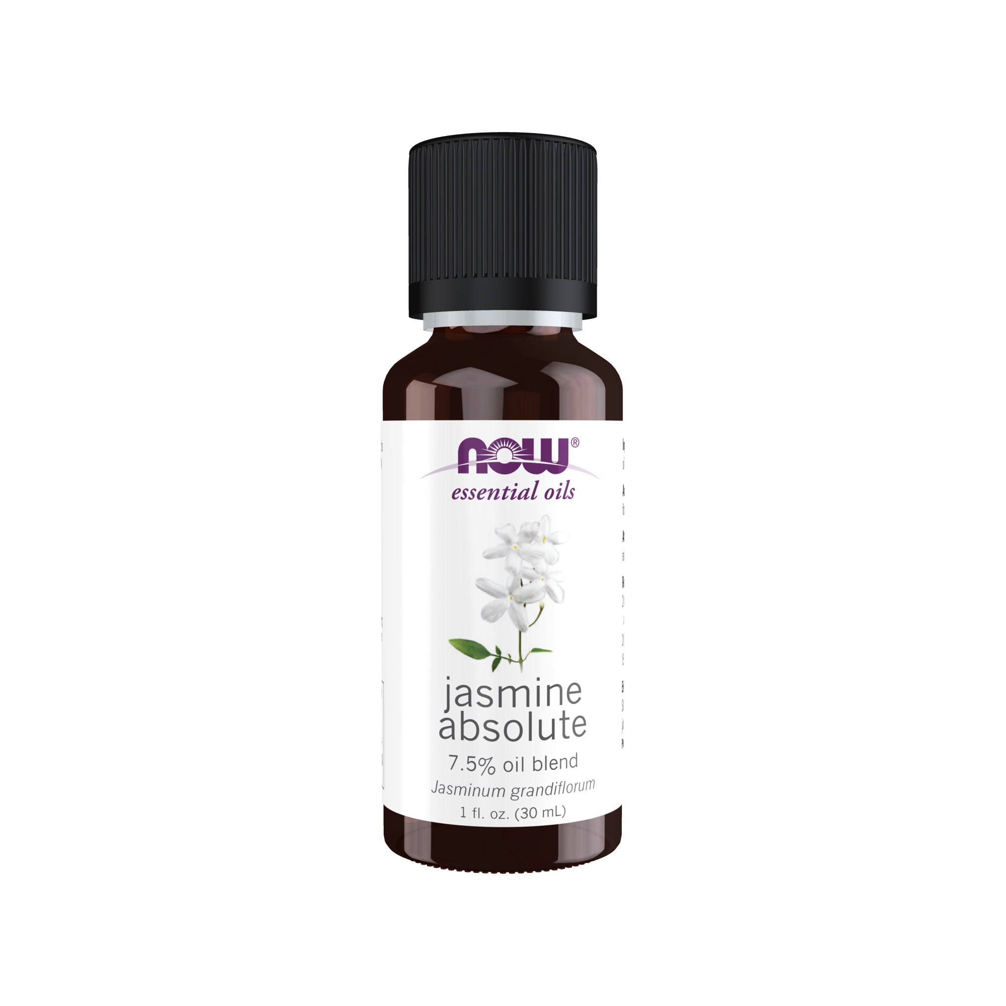 NOW Essential Oils Jasmine Absolute - 7.5% Oil Blend