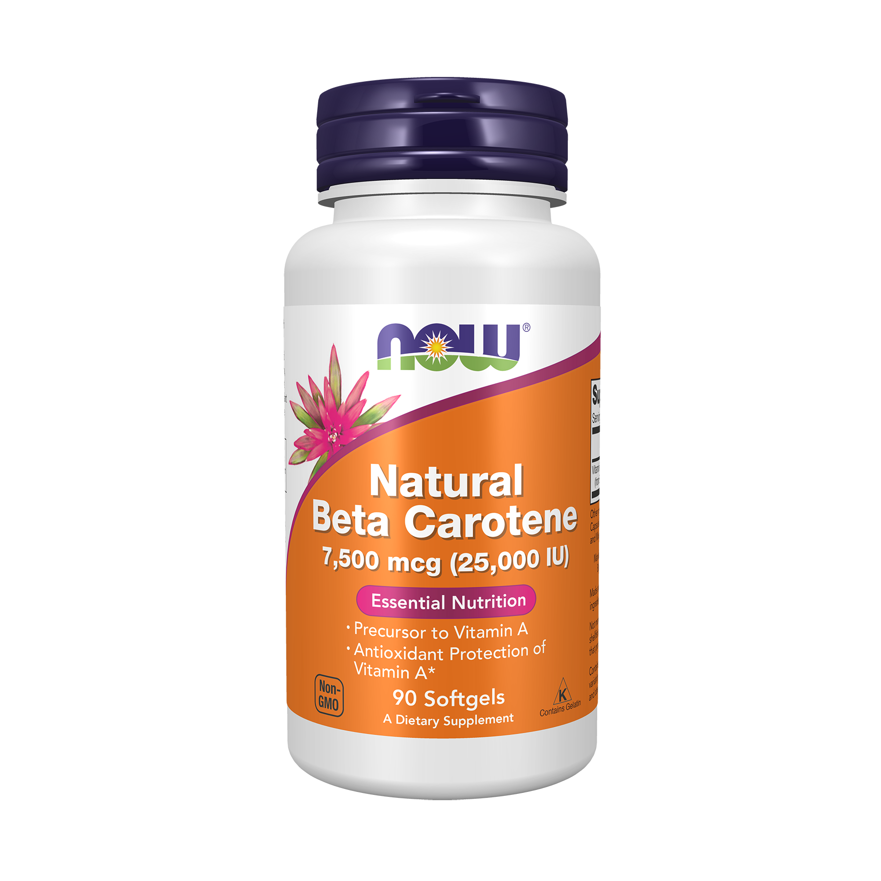 NOW Foods Beta Carotene Natural 7,500mcg (25,000IU)