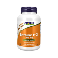 NOW Foods Betaine HCl 648mg