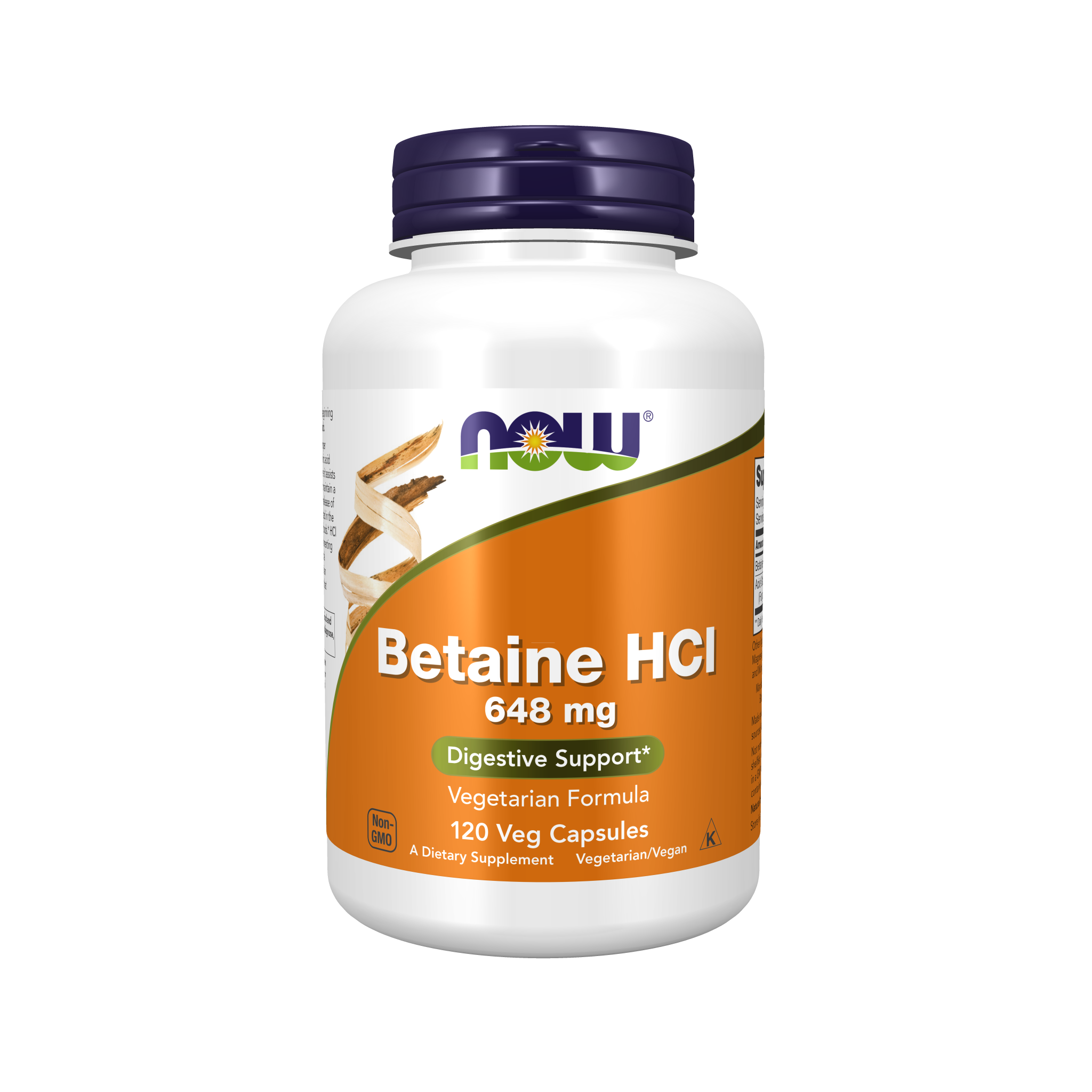 NOW Foods Betaine HCl 648mg