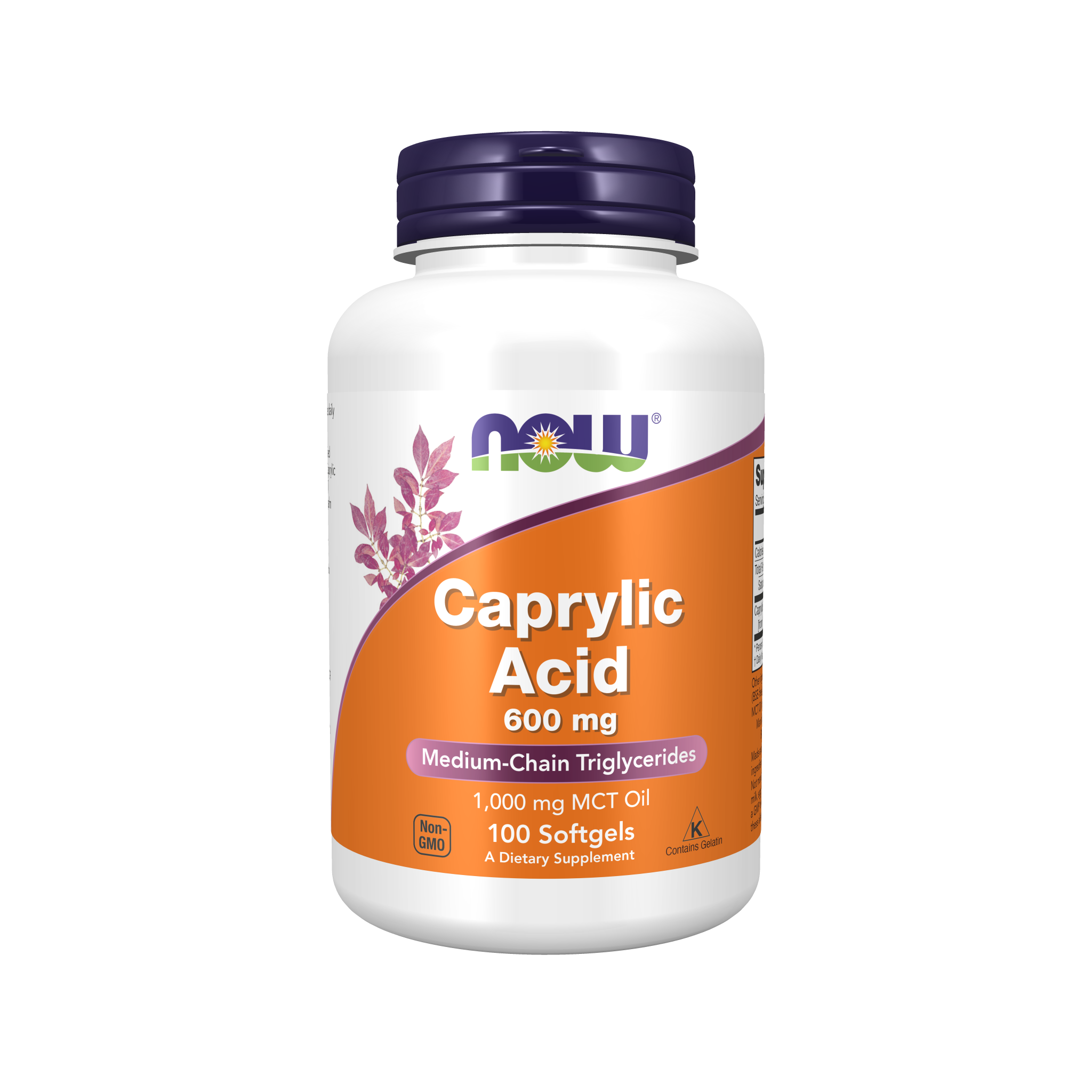 NOW Foods Caprylic Acid 600mg