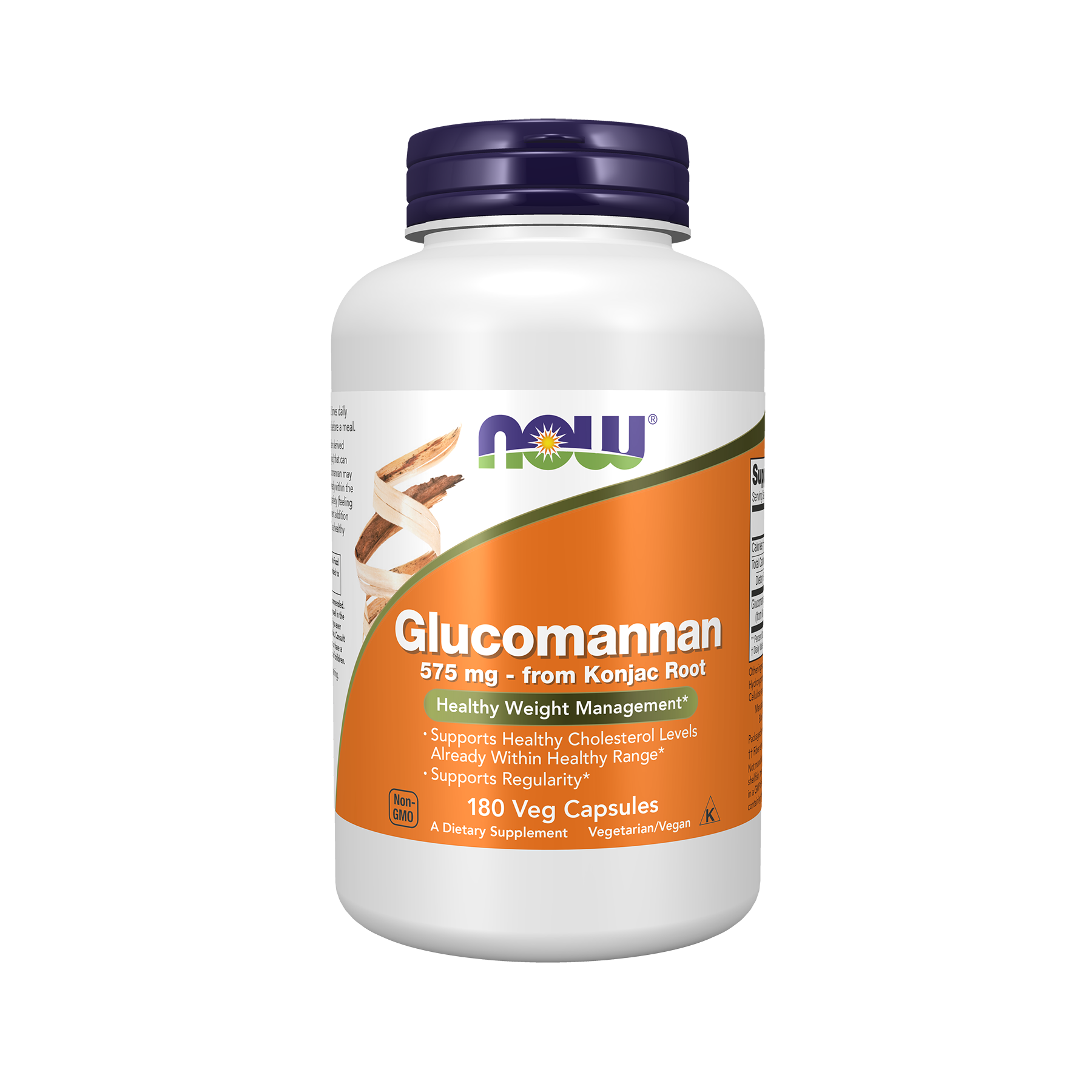 NOW Foods Glucomannan 575mg from Konjac Root