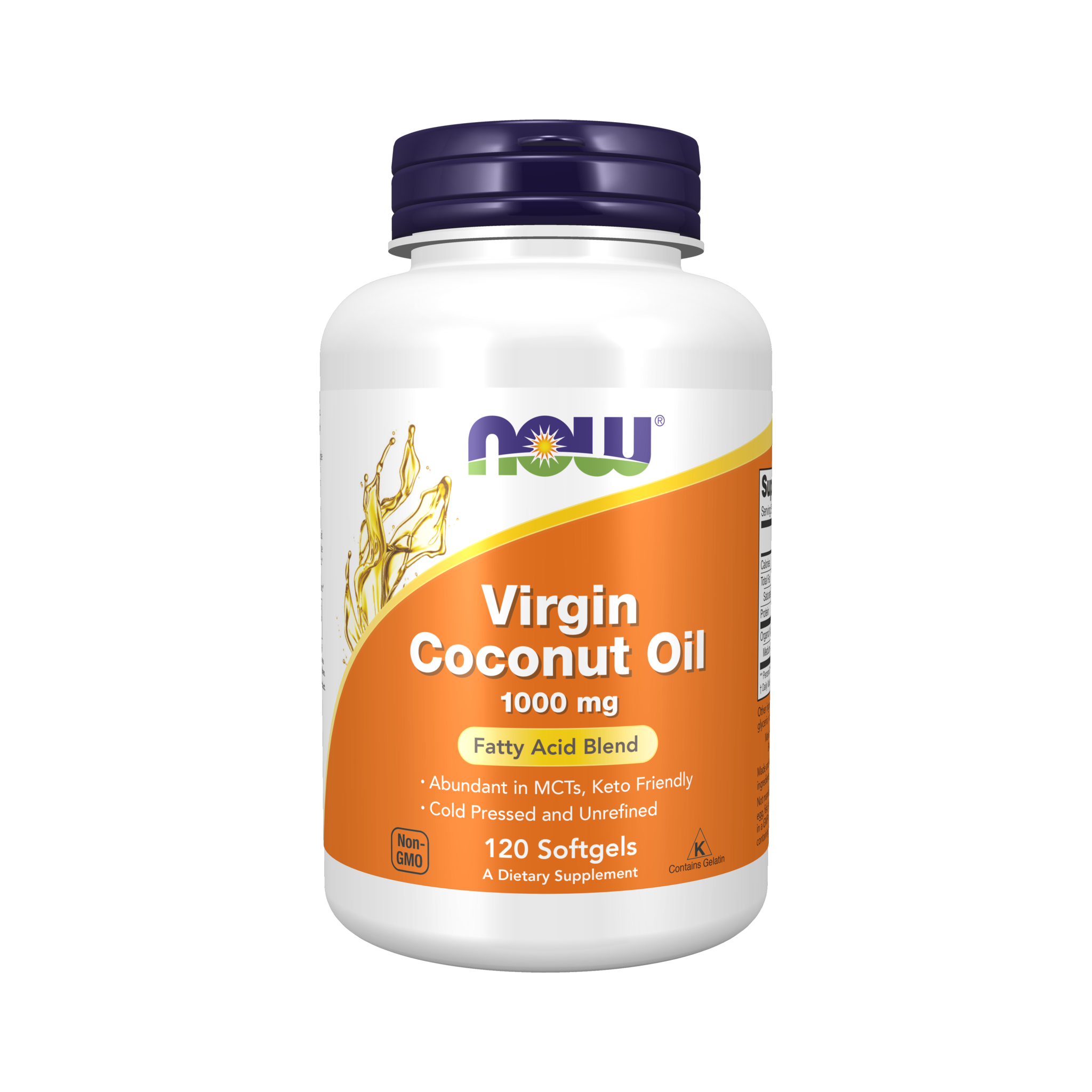 NOW Foods Virgin Coconut Oil 1000mg