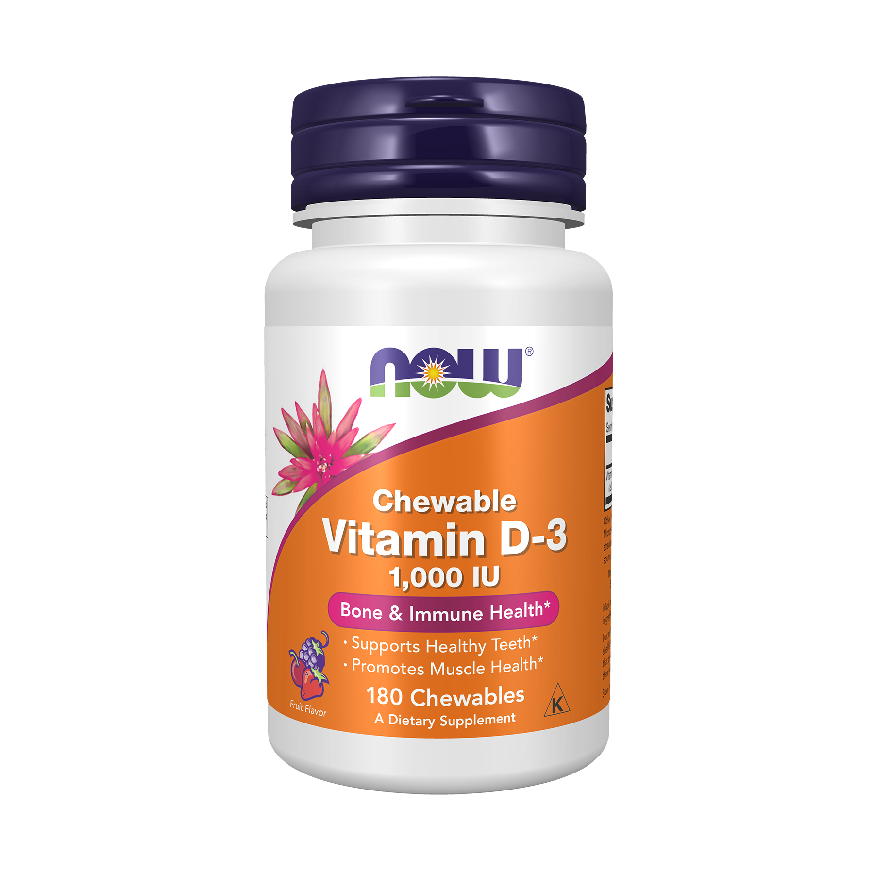 NOW Foods Vitamin D-3 1000 IU Chewable