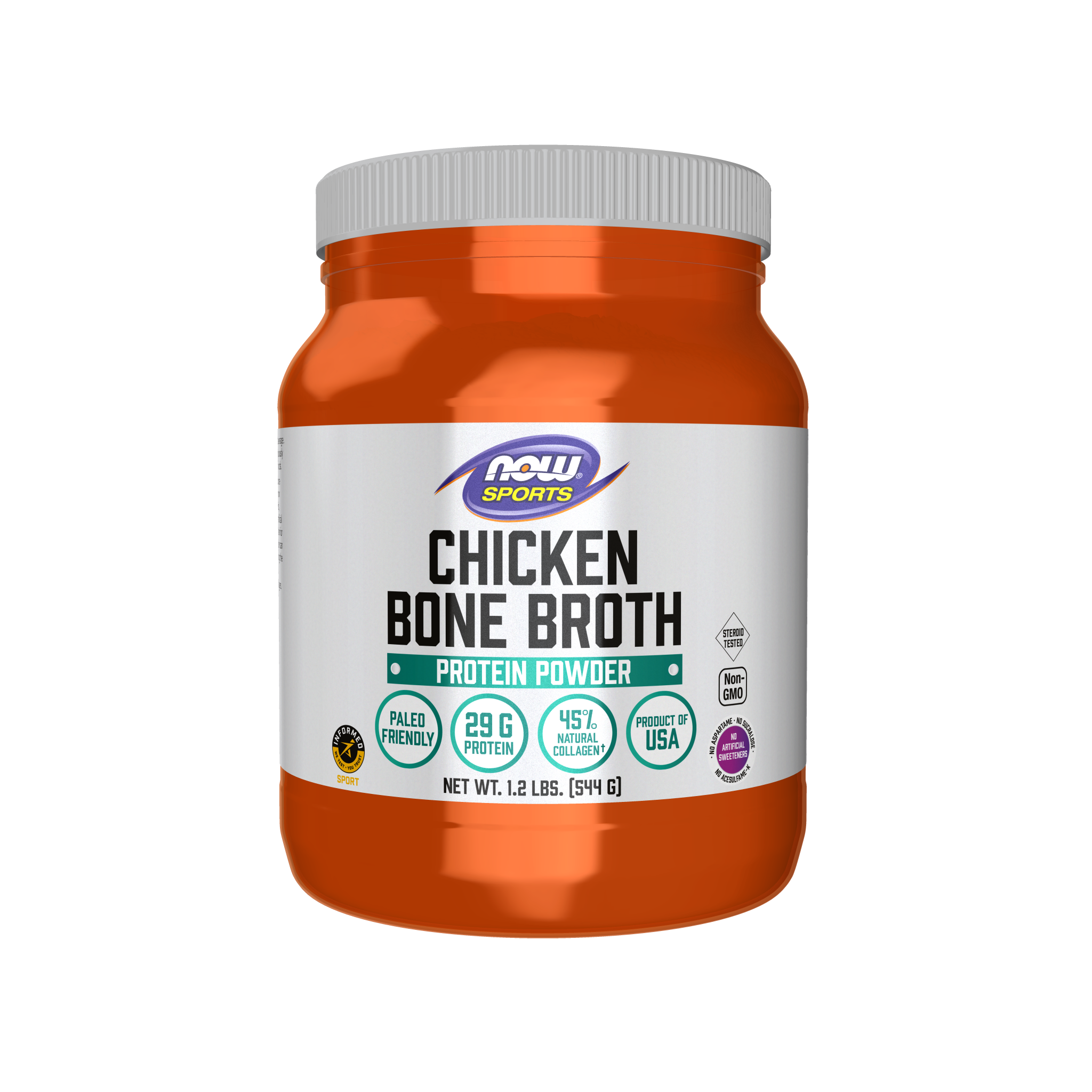 NOW Sports Chicken Bone Broth Protein Powder
