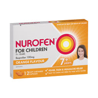 Nurofen for Children 7+ Years Pain & Fever Relief - Orange Flavour