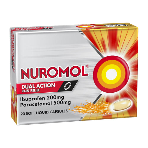 Nuromol Double Action Pain Relief Liquid Capsules