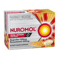 Nuromol Double Action Pain Relief Liquid Capsules