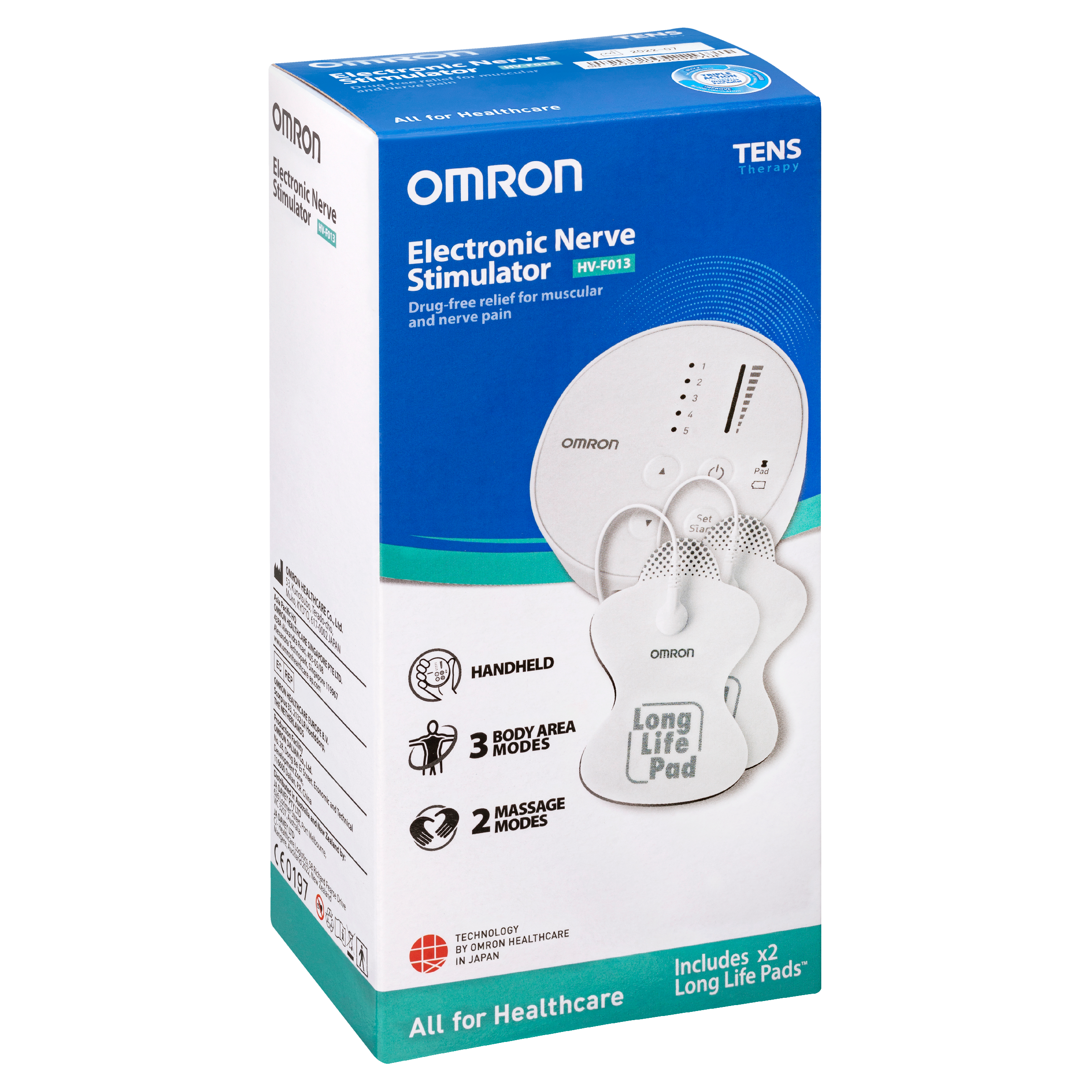Omron HV-F013 TENS Therapy Electronic Nerve Stimulator