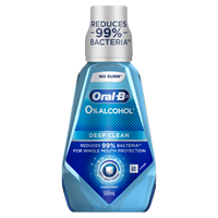 Oral-B Deep Clean Anti-Bacterial Mouthwash - Clean Mint