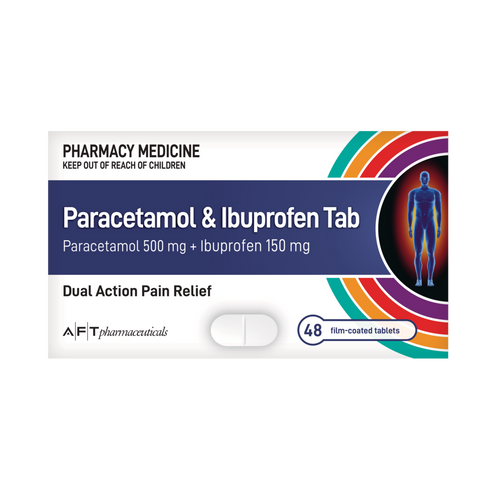 Paracetamol + Ibuprofen Tab Dual Action Pain Relief
