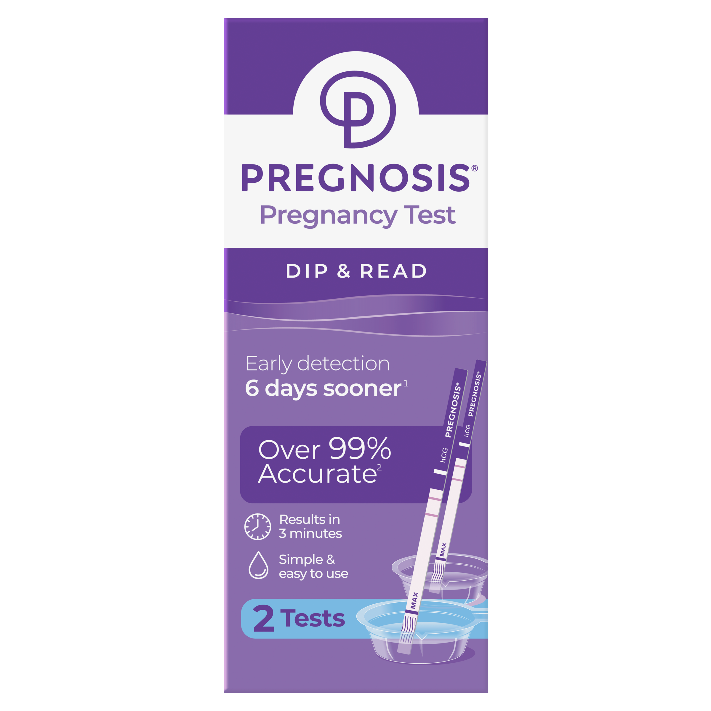 Pregnosis Dip & Read Early Detection Pregnancy Test