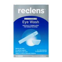 Reclens Eye Wash with Disposable Eye Cups - Preservative Free