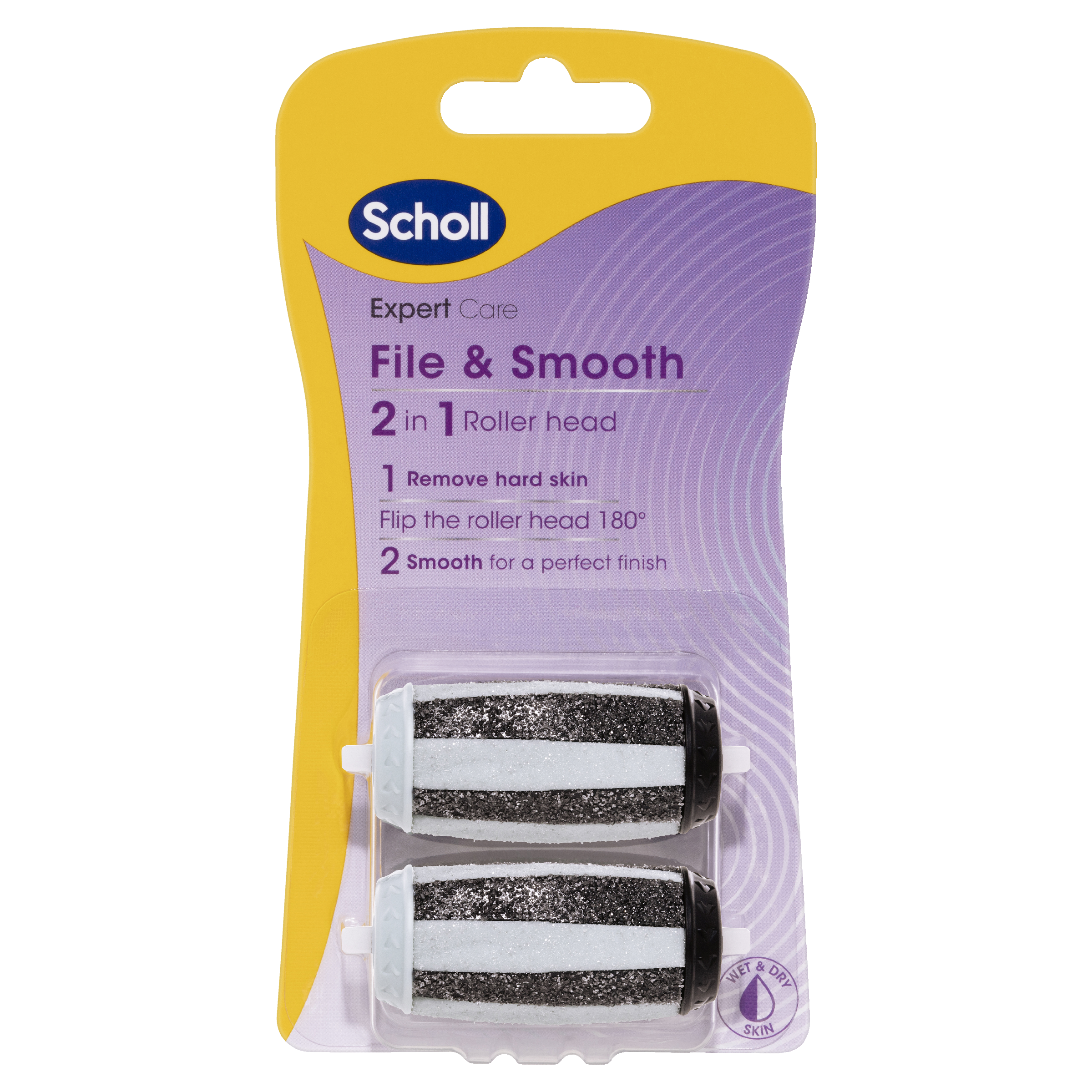 Scholl ExpertCare File & Smooth 2 in 1 Roller Head