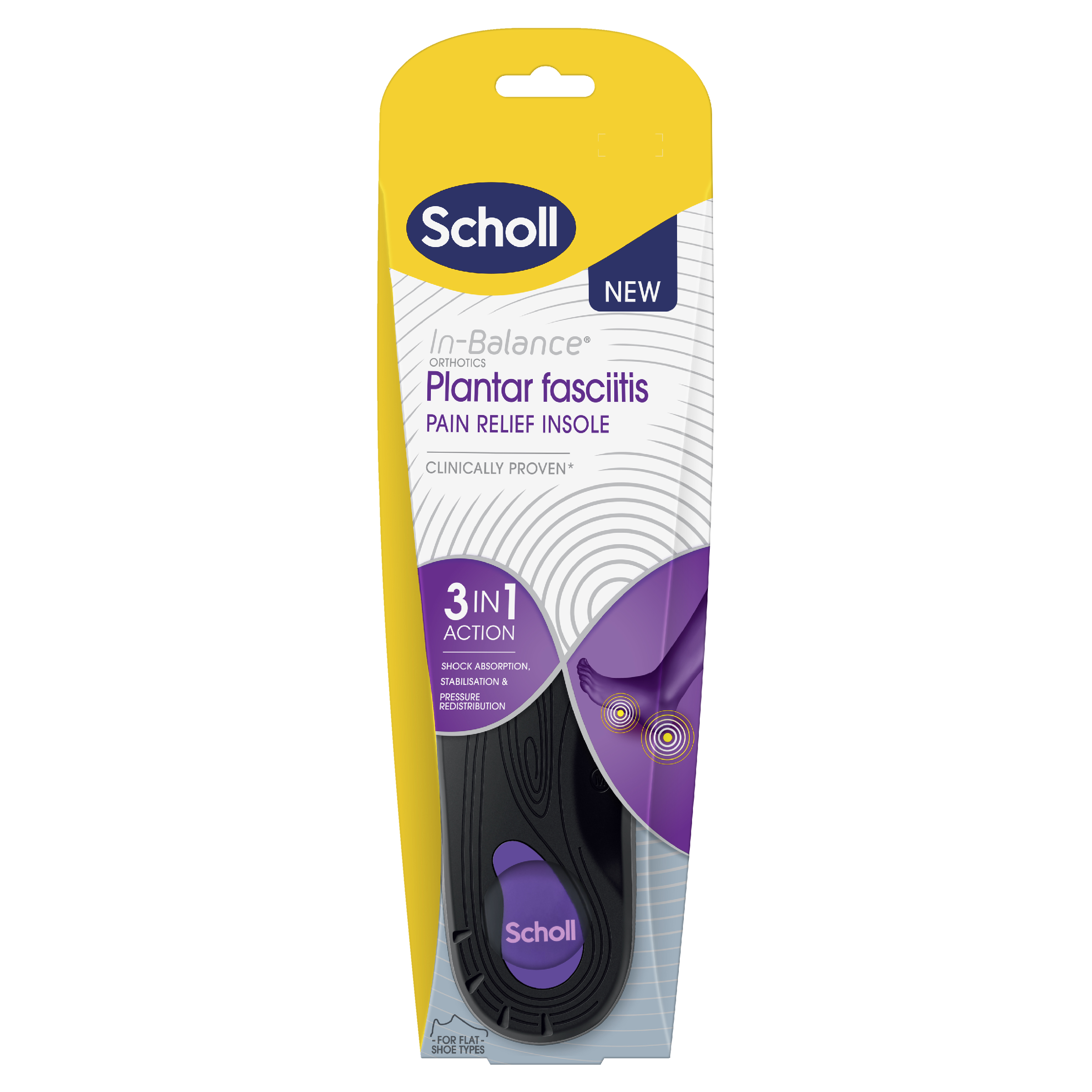 Scholl In-Balance Plantar Fasciitis Pain Relief Insole