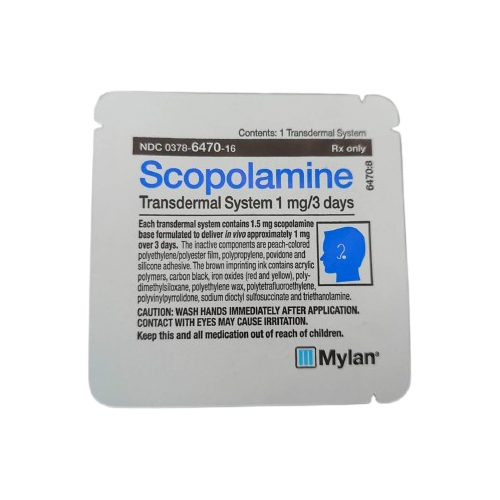 Scopolamine Motion Sickness Prevention Transdermal System