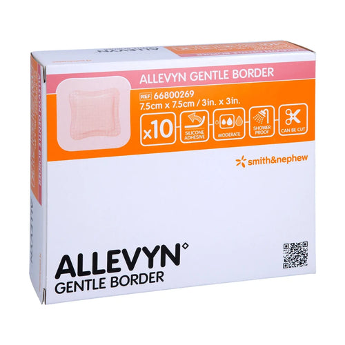 Smith & Nephew ALLEVYN Gentle Border Soft Silicone Absorbent Foam Dressing