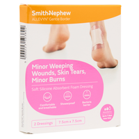 Smith & Nephew ALLEVYN Gentle Border Soft Silicone Absorbent Foam Dressing