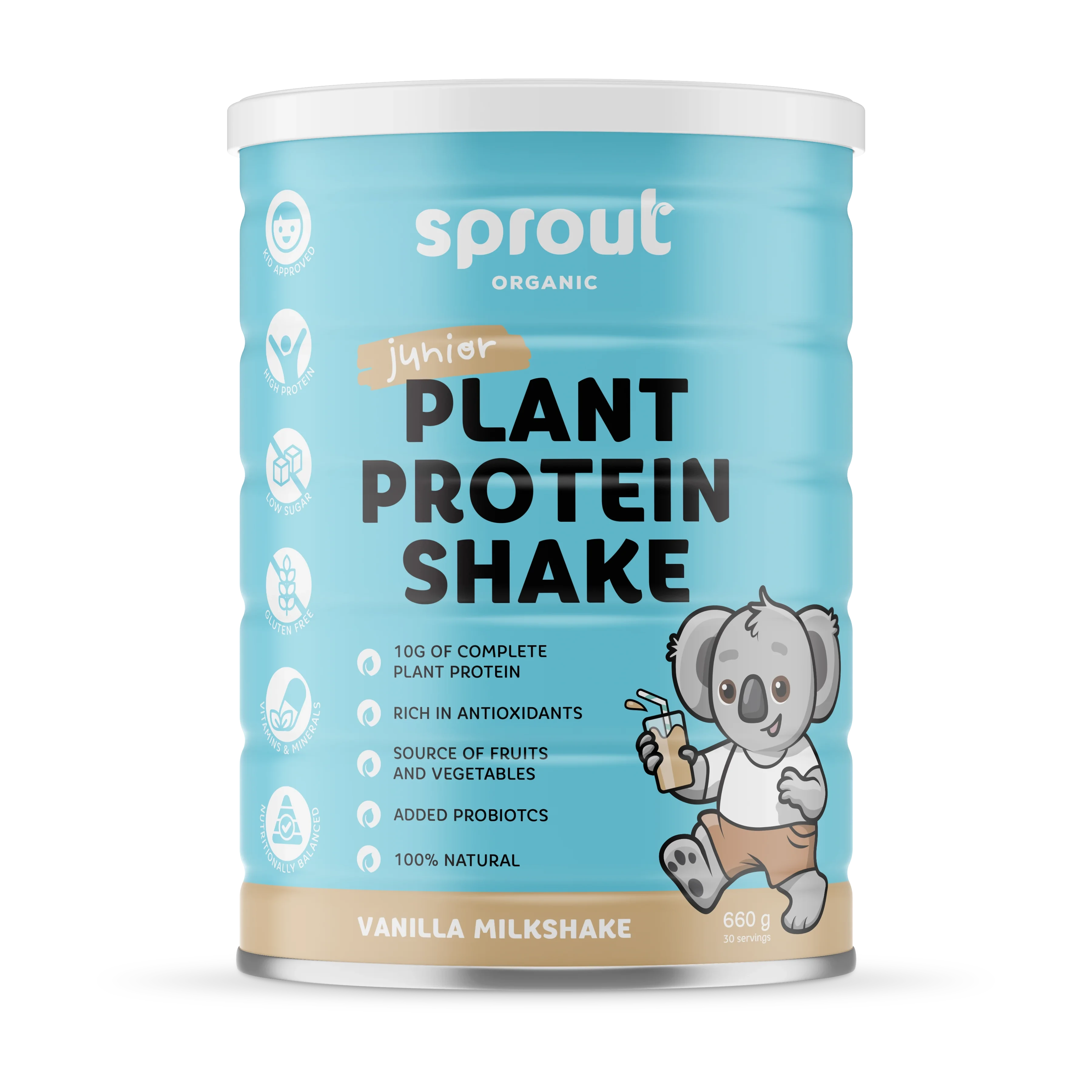 Sprout Organic Junior Plant Protein Shake - Vanilla Milkshake