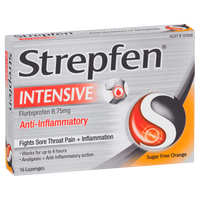 Strepfen Intensive Lozenges - Sugar Free Orange