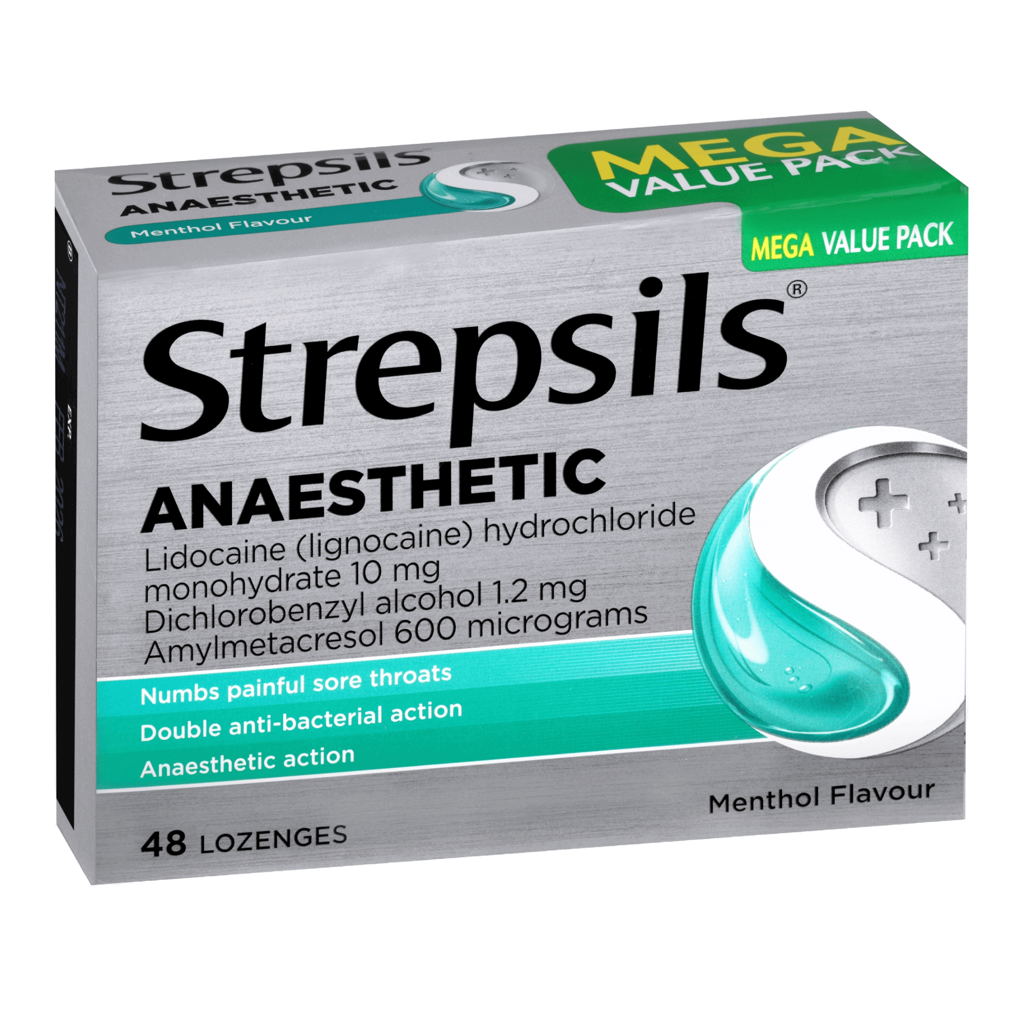 Strepsils Anaesthetic Lozenges - Menthol Flavour