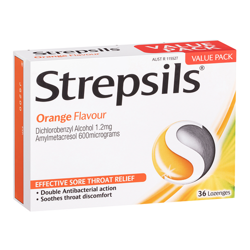 Strepsils Lozenges - Orange Flavour