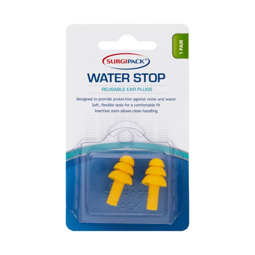 SurgiPack Water Stop Reusable Ear Plugs