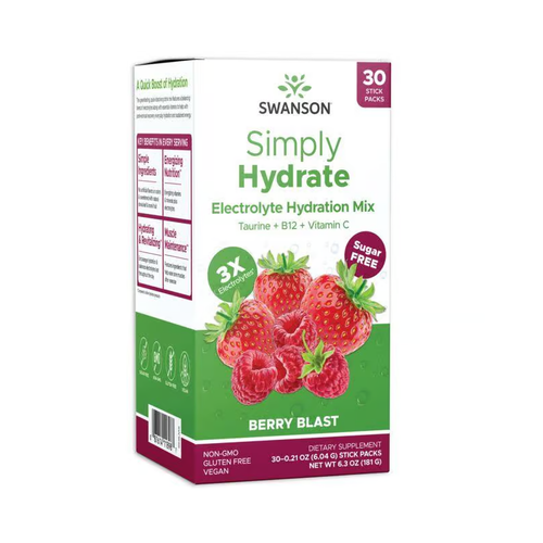 Swanson Simply Hydrate Electrolyte Hydration Mix - Berry Blast
