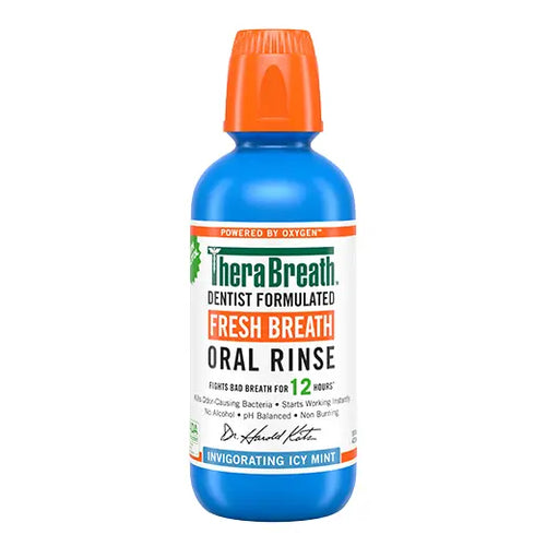 The Breath Co Alcohol Free Mouthwash Oral Rinse for 12 Hrs for Fresh  breath, Icy Mint, 473ml