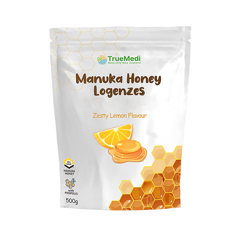 TrueMedi Manuka Honey Lozenges - Zesty Lemon Flavour