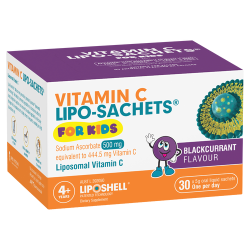 Vitamin C Lipo-Sachets Liposomal Vitamin C For Kids - Blackcurrant Flavour