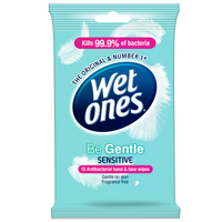 Wet Ones Be Gentle Antibacterial Hand & Face Wipes