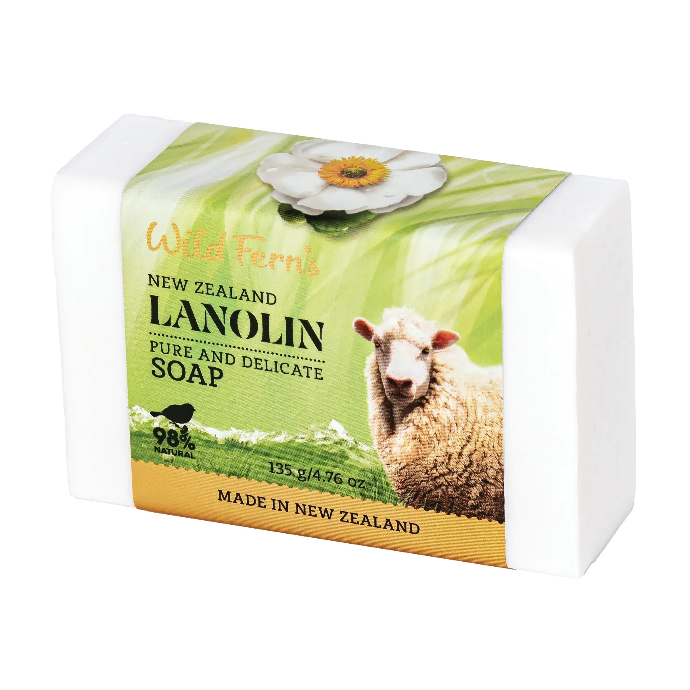 Wild Ferns Lanolin Pure and Delicate Soap