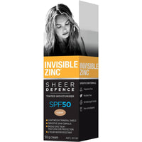Invisible Zinc Sheer Defence Tinted Moisturiser SPF50 Light