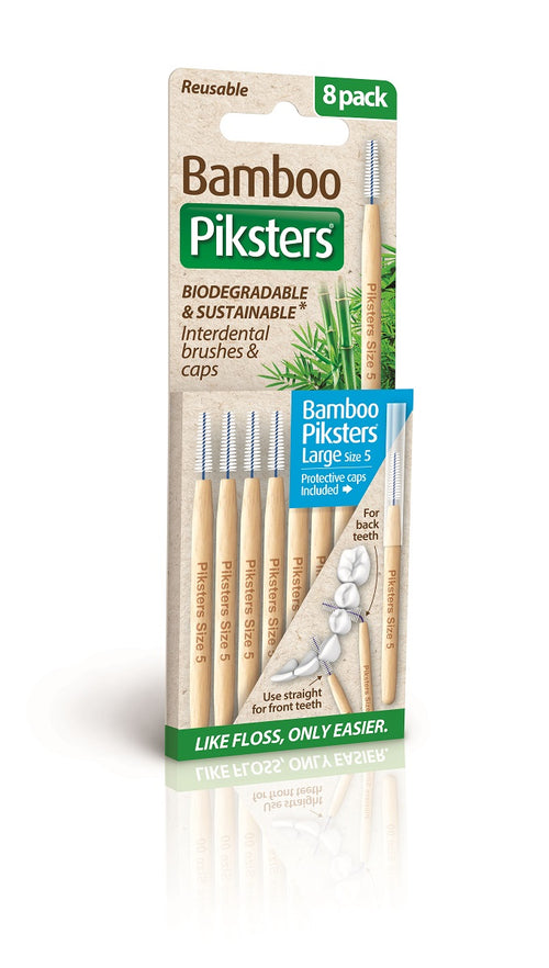 Piksters Bamboo Interdental Brushes - Size 5 Large
