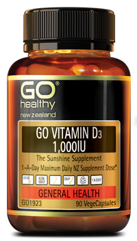GO Healthy Go Vitamin D3 1,000IU