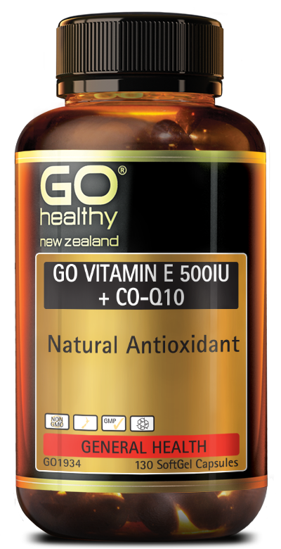 GO Healthy Go Vitamin E 500IU + CO-Q10