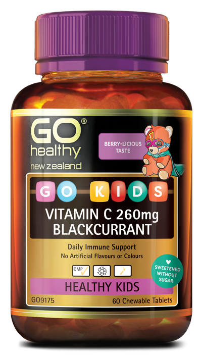 GO Healthy Go Kids Vitamin C 260mg Blackcurrant