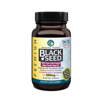 Amazing Herbs Black Seed Pure Cold-Pressed Black Cumin Seed Oil 500mg Softgels